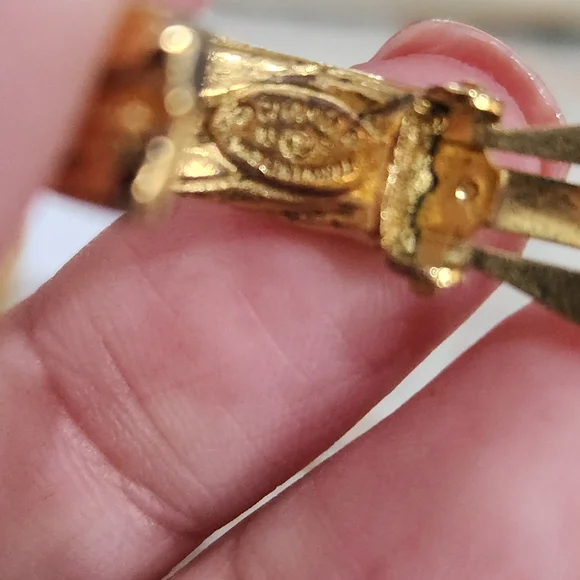 Chanel vintage dangling bamboo earrings 2 way - Picture 6 of 10